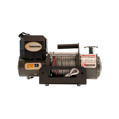 Keeper Electric Winch 4.5 Horsepower 7500lb Load with Hitch Mount (For Parts)