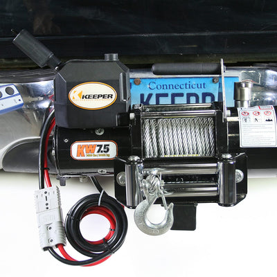 Keeper Electric Winch 4.5 Horsepower 7500lb Load with Hitch Mount (For Parts)