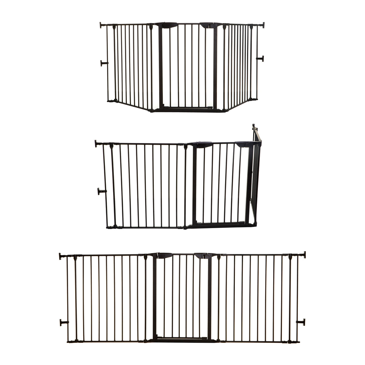 Dreambaby L2021BB Newport Adapta 33.5 to 79 Inch Baby and Pet Safety Gate, Black - VMInnovations