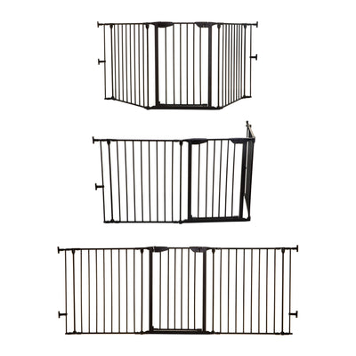 Dreambaby L2021BB Newport Adapta 33.5 to 79 Inch Baby and Pet Safety Gate, Black - VMInnovations