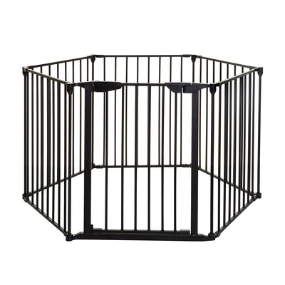 Dreambaby L2030BB Mayfair Converta 147.5 Inch 3 in 1 Baby Gate Playpen, Black - VMInnovations