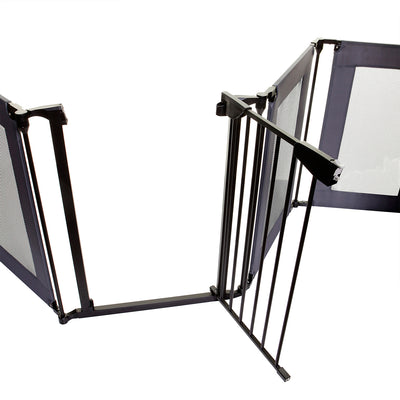 Dreambaby L2031BB Brooklyn Converta 147.5 Inch Play Pen Baby Pet Gate, Black - VMInnovations