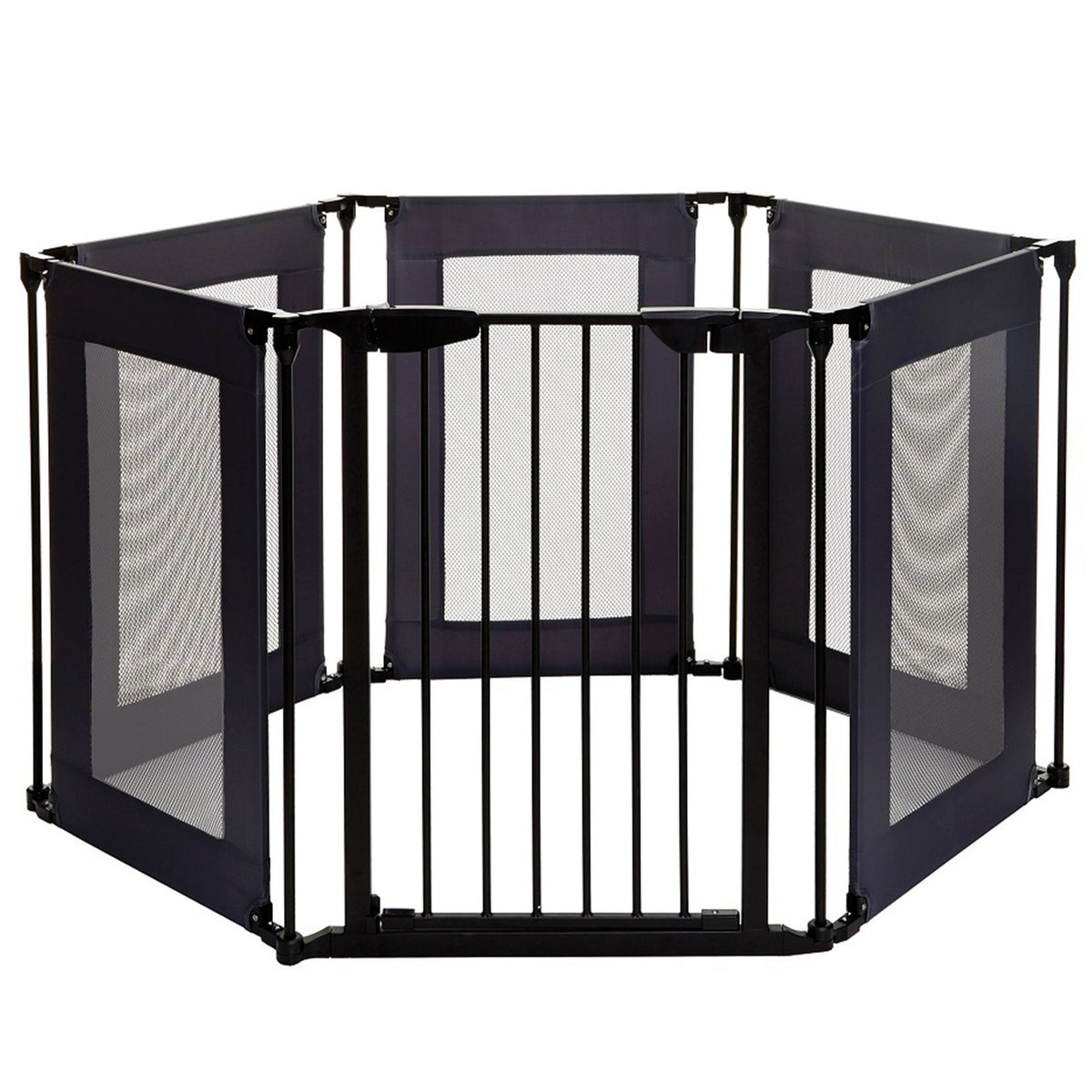 Dreambaby L2031BB Brooklyn Converta 147.5 Inch Play Pen Baby Pet Gate, Black - VMInnovations