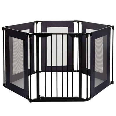 Dreambaby L2031BB Brooklyn Converta 147.5 Inch Play Pen Baby Pet Gate, Black - VMInnovations