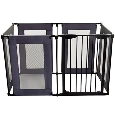 Dreambaby L2031BB Brooklyn Converta 147.5 Inch Play Pen Baby Pet Gate, Black - VMInnovations