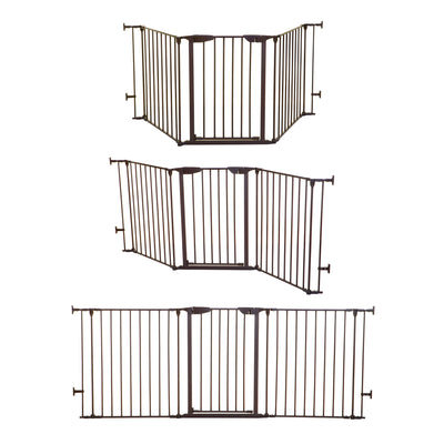 Dreambaby L2068BB Newport Adapta 33.5 to 79 Inch Baby and Pet Safety Gate, Brown - VMInnovations