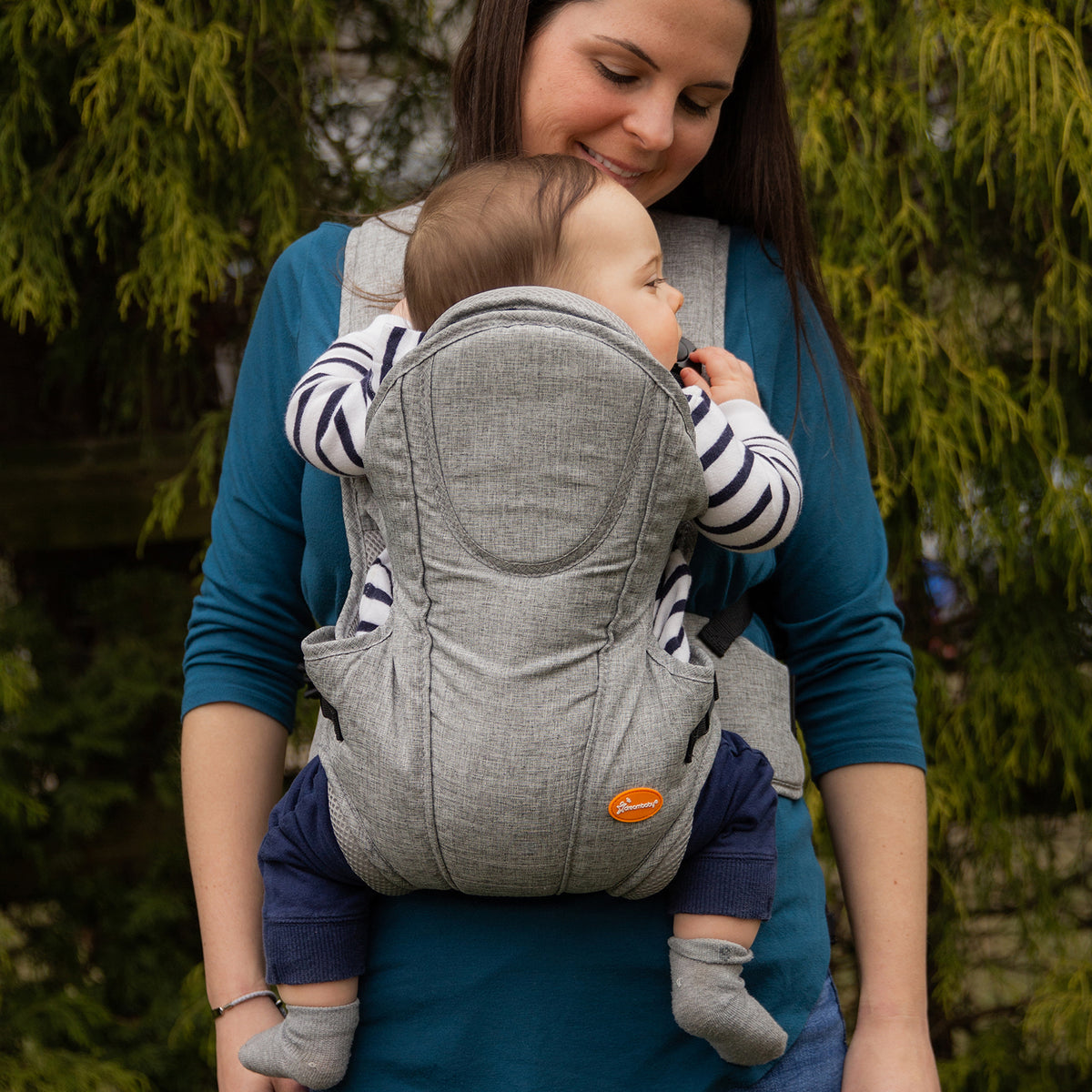 Dreambaby Oxford 3 in 1 Supportive Baby Carrier For Newborns and Infants, Gray - VMInnovations