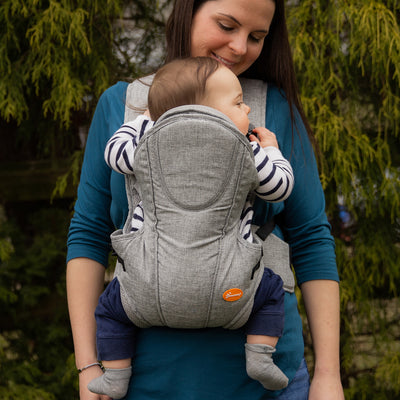 Dreambaby Oxford 3 in 1 Supportive Baby Carrier For Newborns and Infants, Gray - VMInnovations