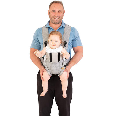 Dreambaby Oxford 3 in 1 Supportive Baby Carrier For Newborns and Infants, Gray - VMInnovations