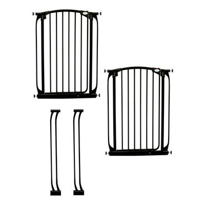 Dreambaby L788B Chelsea 28 to 39 Inch Auto-Close Baby Gate w/ Extensions, Black - VMInnovations