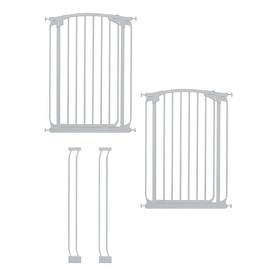 Dreambaby L788W Chelsea 28 to 39 Inch Auto-Close Baby Gate w/ Extensions, White - VMInnovations
