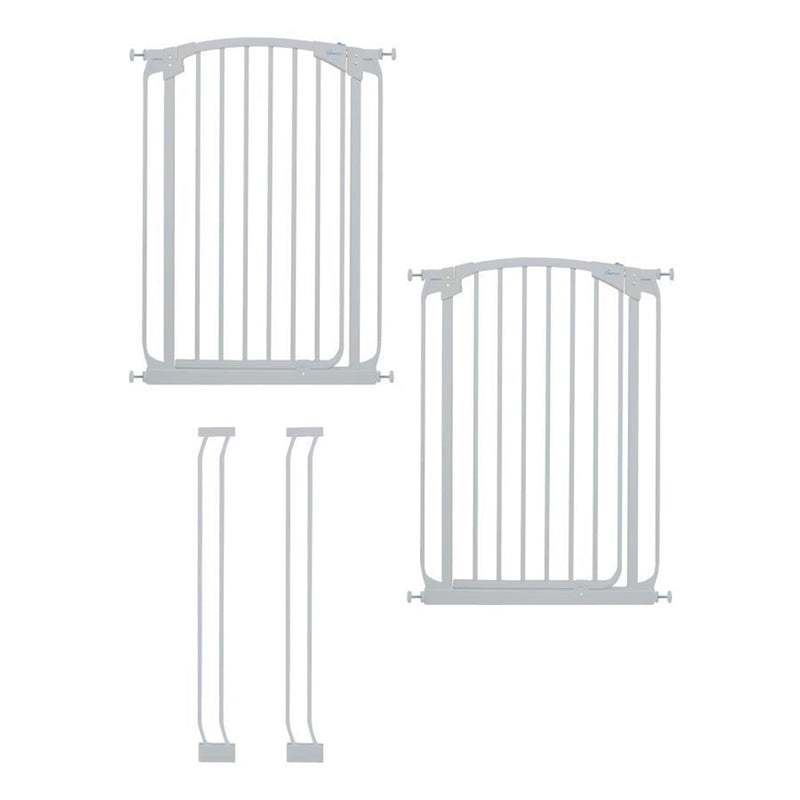 Dreambaby L788W Chelsea 28 to 39 Inch Auto-Close Baby Gate w/ Extensions, White