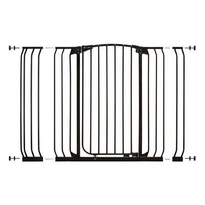 Dreambaby Chelsea 38 to 53 Inch Extra Tall & Wide Auto-Close Safety Gate, Black - VMInnovations