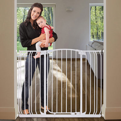 Dreambaby Chelsea 38 to 53 Inch Auto-Close Safety Gate, White (Open Box)