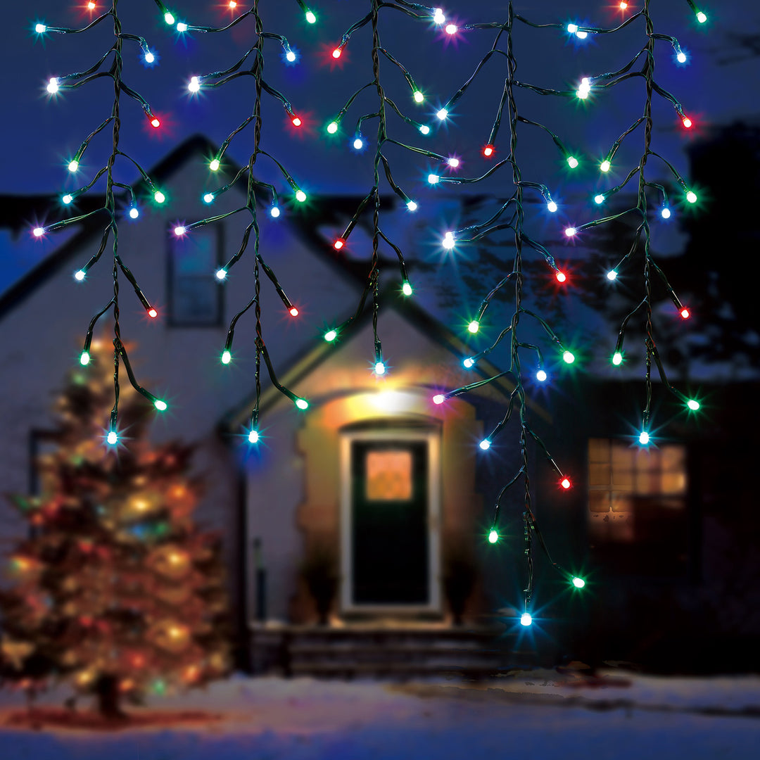 Home Heritage Luminations 6.5 Ft RGB LED Indoor/Outdoor String Lights, 40 Count