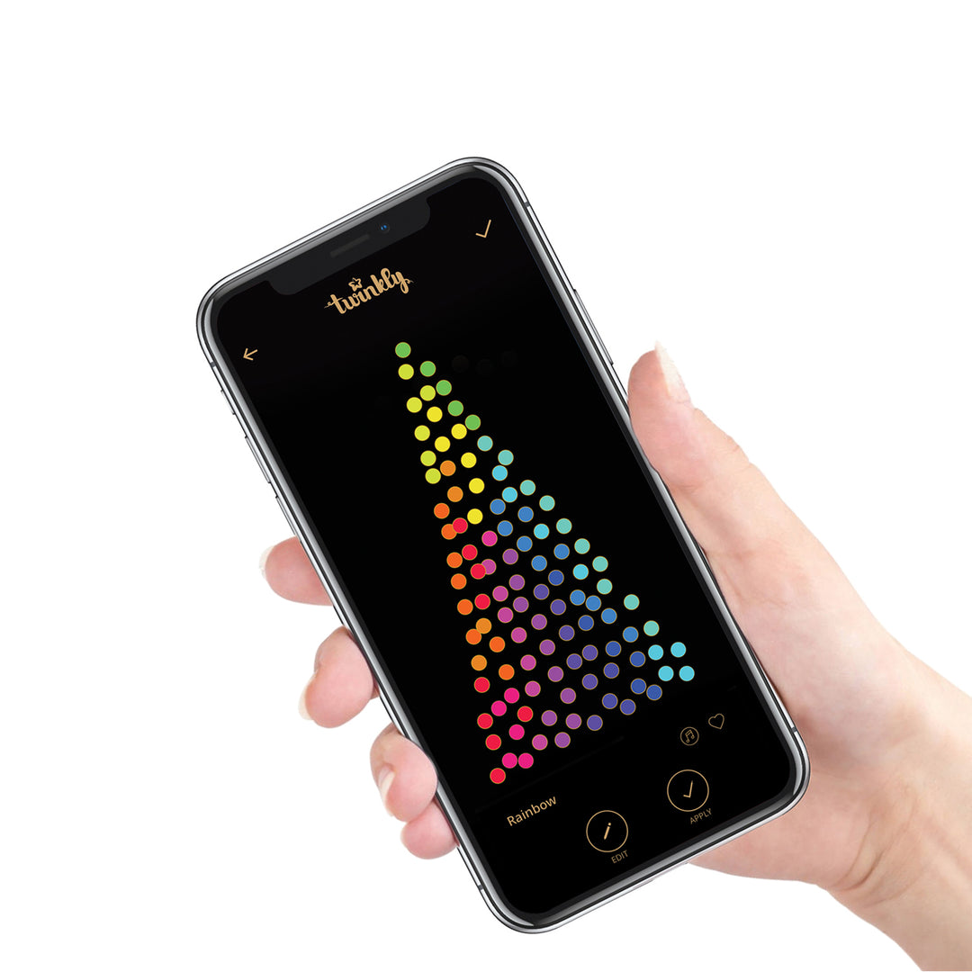 Home Heritage 16.3' Wrapped Dome Holiday Lights, App Control, 50 RGB LEDs,2 Pack - VMInnovations