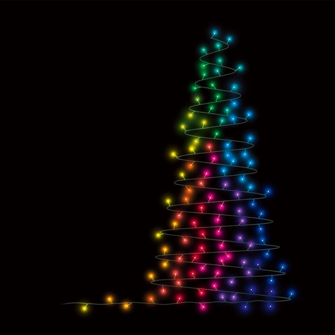 Home Heritage Twinkly App Controlled Wrapped Dome Straight LED Lights (Open Box)