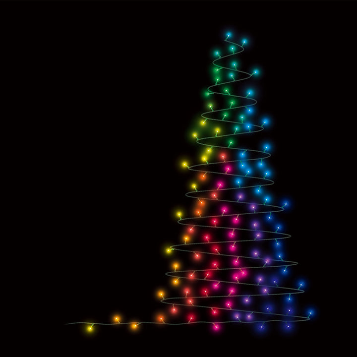 Home Heritage Twinkly App Controlled Wrapped Dome Straight LED Lights (Open Box)