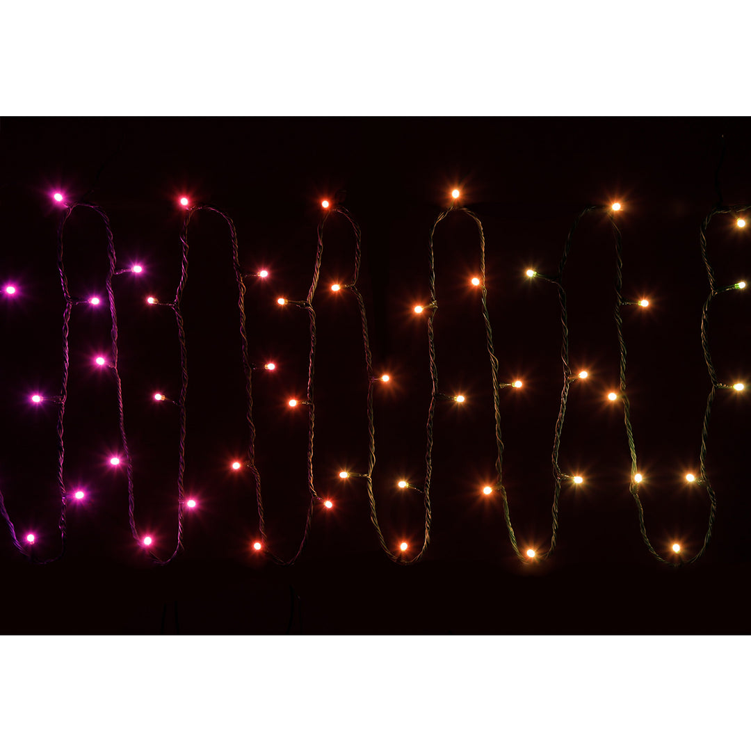 Home Heritage Rotating Christmas Tree Stand w/ Twinkly App Controlled RGB Lights