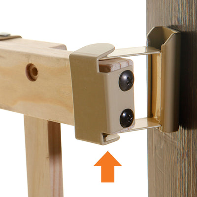 Dreambaby Nelson Swing Gro-Gate Expandable Wooden Baby Pet Safety Gate, Natural