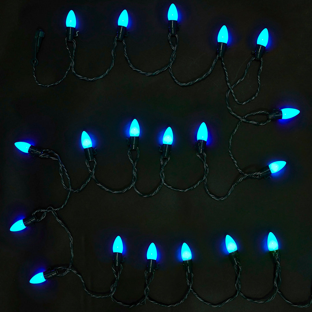 Home Heritage 15.8' Holiday Lights, Smooth, App Controlled, 20 RGB LEDs (2 Pack) - VMInnovations