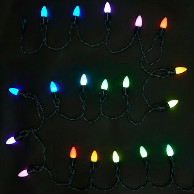 Home Heritage Rotating Christmas Tree Stand w/ Twinkly App Controlled RGB Lights