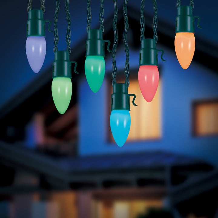 Home Heritage 15.8 Ft Lights, Smooth Fogged 20 RGB Bulbs w/ App Control (Used)