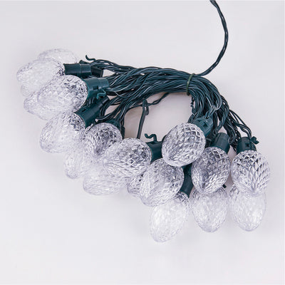 Lumations Twinkly App Controlled C12 Faceted Lights, 20 LED Bulbs, Multi Color