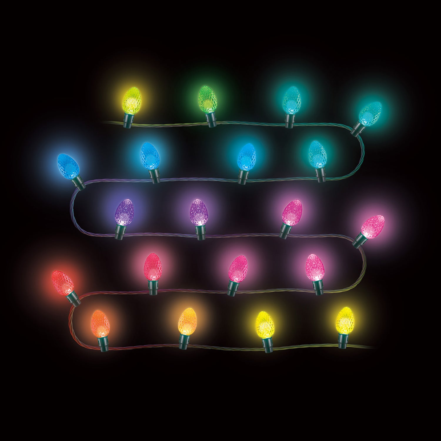 Home Heritage Rotating Christmas Tree Stand w/ Twinkly App Controlled RGB Lights