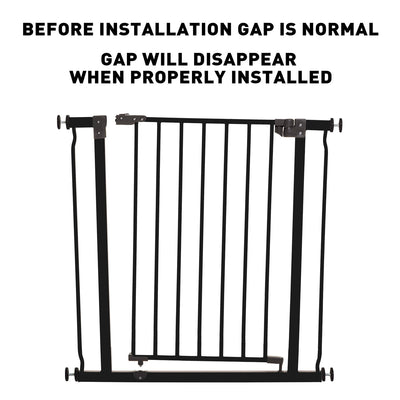 Dreambaby L919BB Liberty 29.5 to 33 Inch Auto-Close Baby Pet Safety Gate, Black - VMInnovations