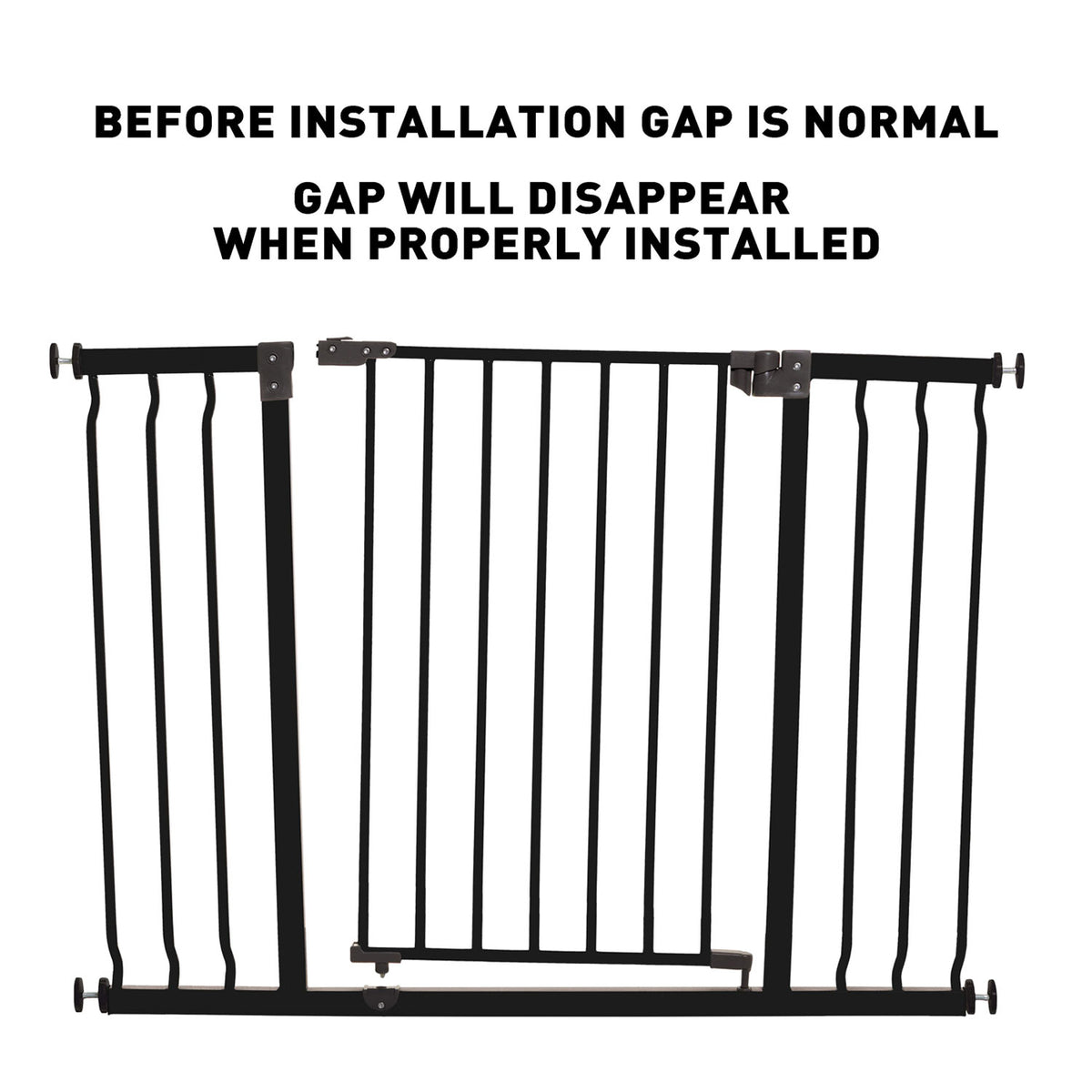 Dreambaby L920BB Liberty 39 to 42.5 Inch Auto-Close Baby Pet Safety Gate, Black - VMInnovations