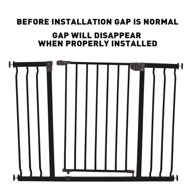 Dreambaby L920BB Liberty 39 to 42.5 Inch Auto-Close Baby Pet Safety Gate, Black - VMInnovations