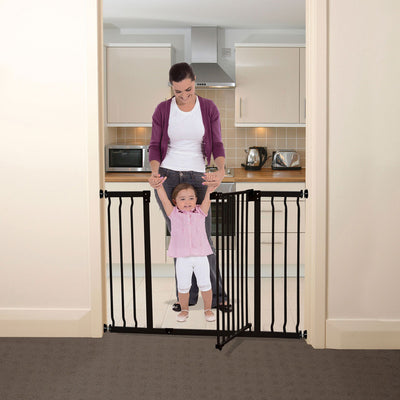 Dreambaby L920BB Liberty 39 to 42.5 Inch Auto-Close Baby Pet Safety Gate, Black - VMInnovations
