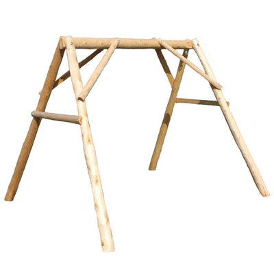 Lakeland Mills 5 Foot Cedar Log A Frame Outdoor Porch Swing Mount Only(Open Box) - VMInnovations