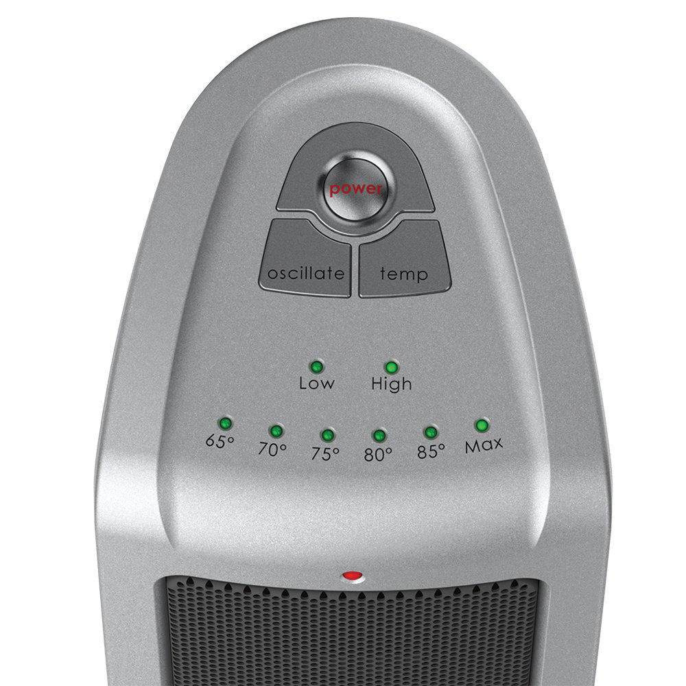 Lasko 1500W Portable Electric Oscillating Ceramic Tower Space Heater (2 Pack)