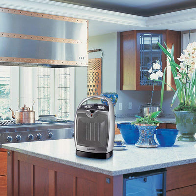 Lasko 5409 Portable Electric 1500W Oscillating Ceramic Space Heater, 2 Pack