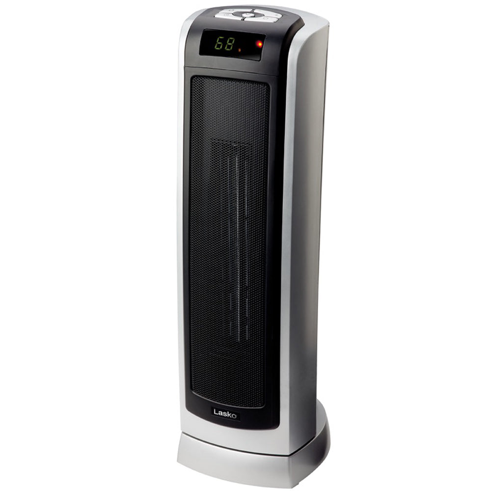 Lasko Portable Electric 1500W Room Oscillating Ceramic Tower Space Heater 2 Pack