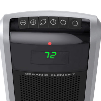 Lasko 5586 Portable 1500W Room Oscillating Ceramic Tower Space Heater (2 Pack)