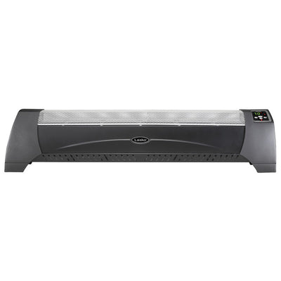 Lasko 40 Inch Long Electric 1500 Watt Silent Room Floor Space Heater, Black - VMInnovations