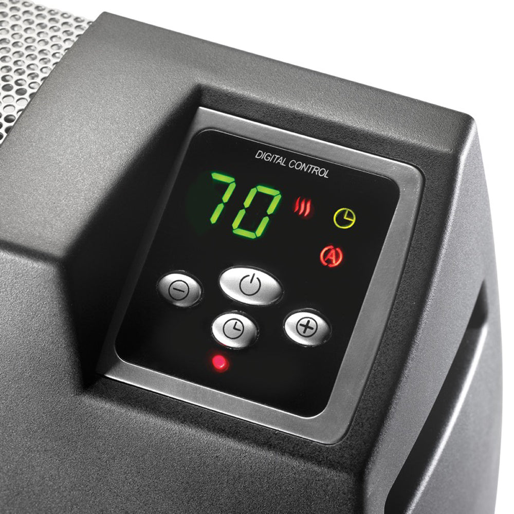 Lasko 40 Inch Long Electric 1500 Watt Silent Room Floor Space Heater, Black - VMInnovations
