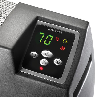 Lasko 40 Inch Long Electric 1500 Watt Silent Room Floor Space Heater, Black - VMInnovations