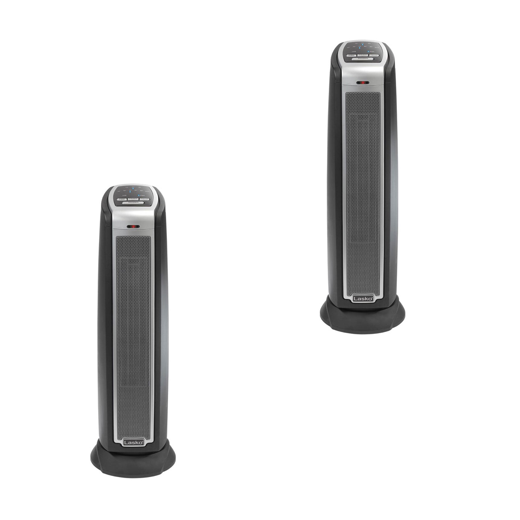 Lasko 5790 Portable 1500W Room Oscillating Ceramic Tower Space Heater (2 Pack) - VMInnovations