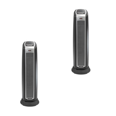 Lasko 5790 Portable 1500W Room Oscillating Ceramic Tower Space Heater (2 Pack) - VMInnovations