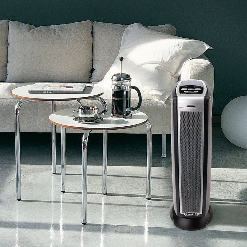 Lasko 5790 Portable Electric 1500W Room Oscillating Ceramic Tower Space Heater