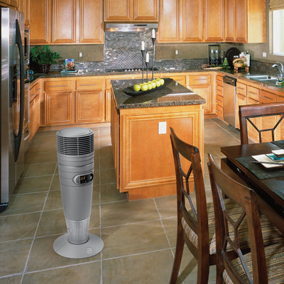 Lasko 6462 Full Circle Electric 1500W Oscillating Ceramic Tower Heater, 2 Pack