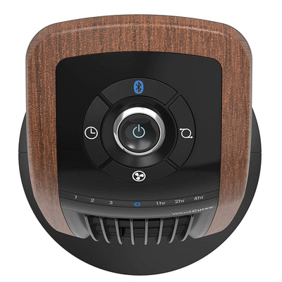 Lasko Wind Curve Woodgrain Slim 42" Standing Tower Fan with Bluetooth (Open Box)