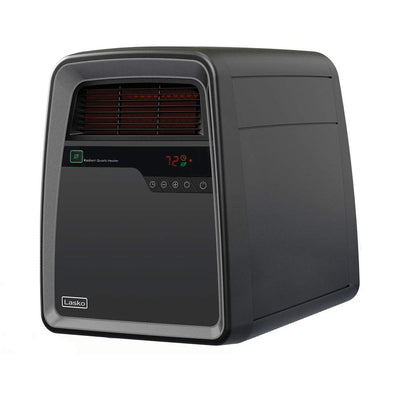 Lasko QB16103 Portable Electric 1500W Infrared Quartz Space Heater with Remote