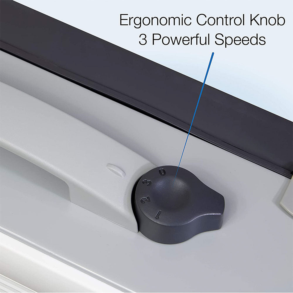 Lasko Air Flex Portable Home Office 3 Speed Air Purifier Machine Box Fan, White - VMInnovations