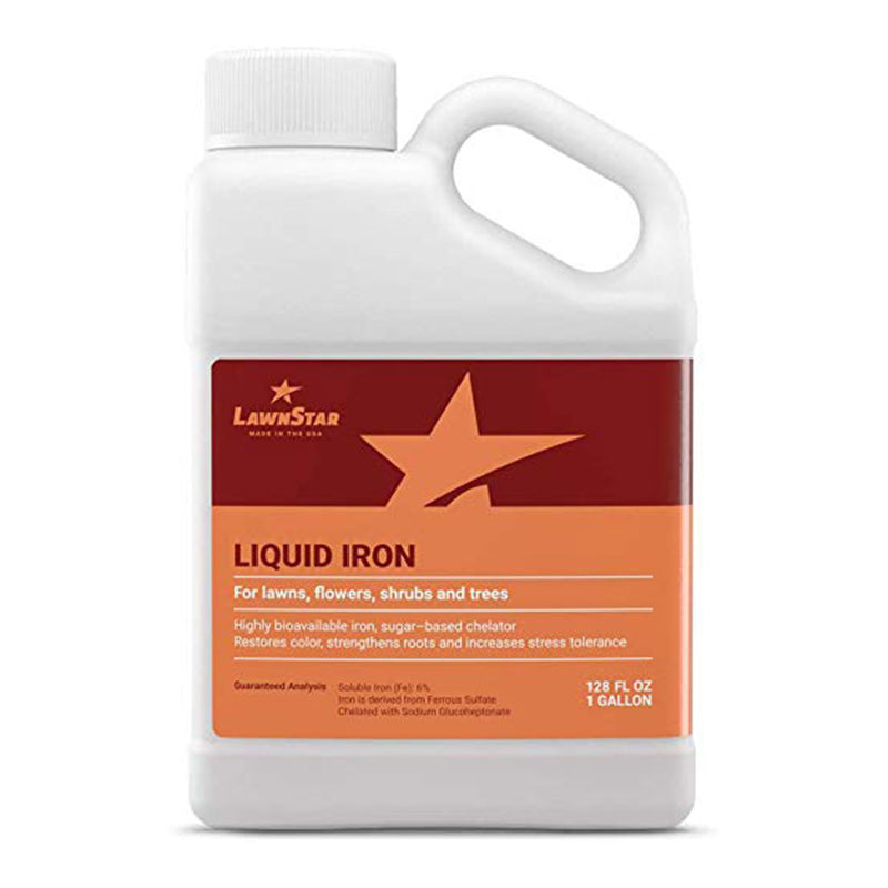 LawnStar Organic Chelated Liquid Iron Plant Lawn Garden Fertilizer, 1 Gallon