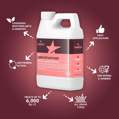 LawnStar Liquid Iron, Phosphorus Free Fertilizer, Lawn Dethatcher & Soil Aerator - VMInnovations
